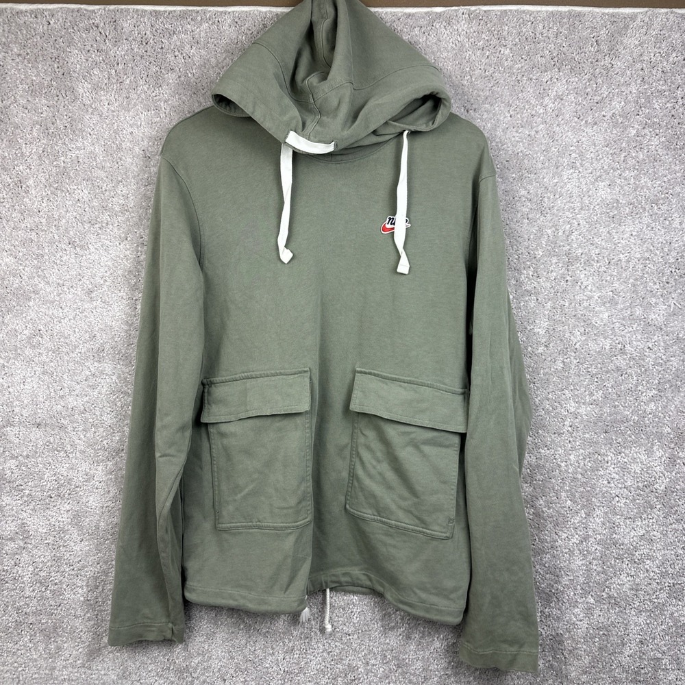 Nike Heritage Essentials Hoodie Sweater Mens Small‎ Sportswear Knit DA0037-320